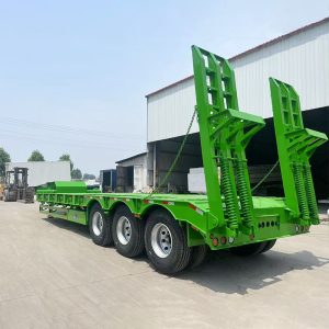 3 Axle 60 Ton Lowbed Semi Trailer