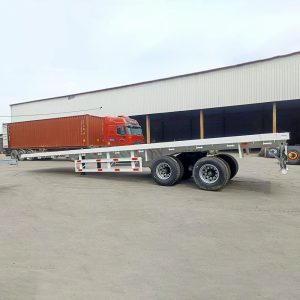 2 Axle 40Ft Steel Flatbed Trailer