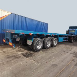 3 Axle Flatbed Tractor Trailer