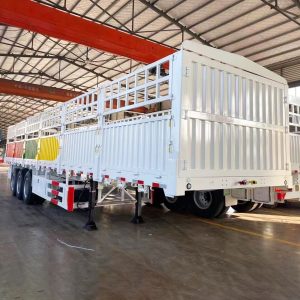 3 Axle Fence Semi Trailer 60Ton for African Roads