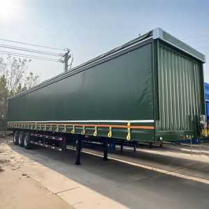 40ft Box-Type Curtain Side Trailer with 3 Axles