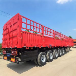 Heavy Duty Fence Semi Trailer Cargo Transport