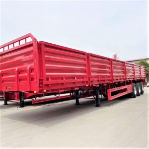 3 Axle 60 Ton Drop Sidewall Semi Trailer