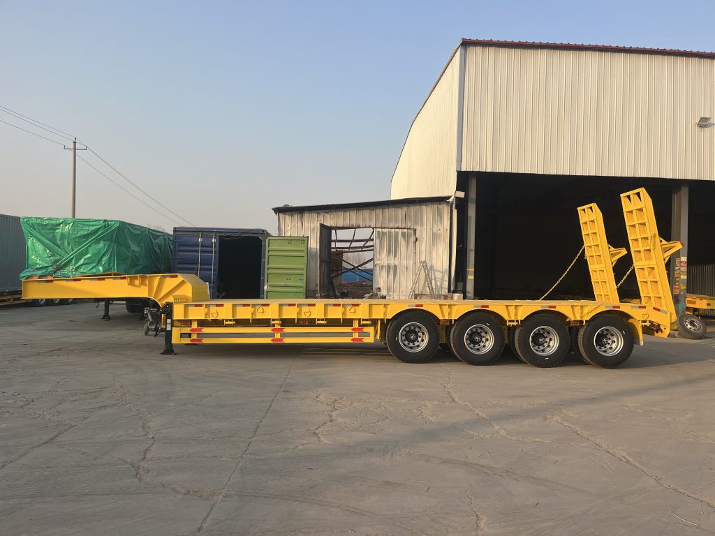 4 axle lowbed semi trailer
