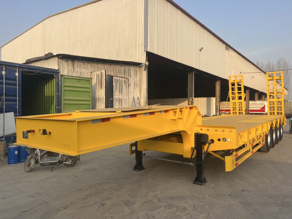 4 axle lowbed semi trailer