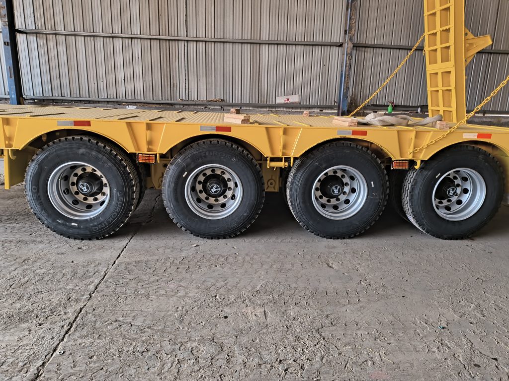 4 axle lowbed semi trailer