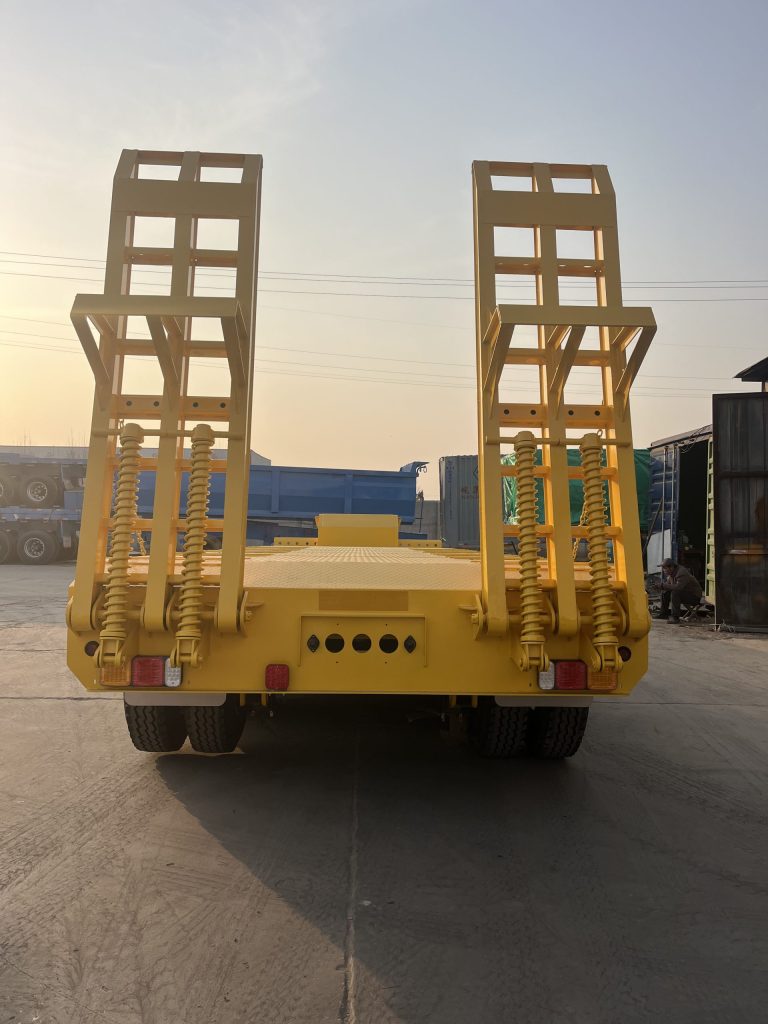 4 axle lowbed semi trailer