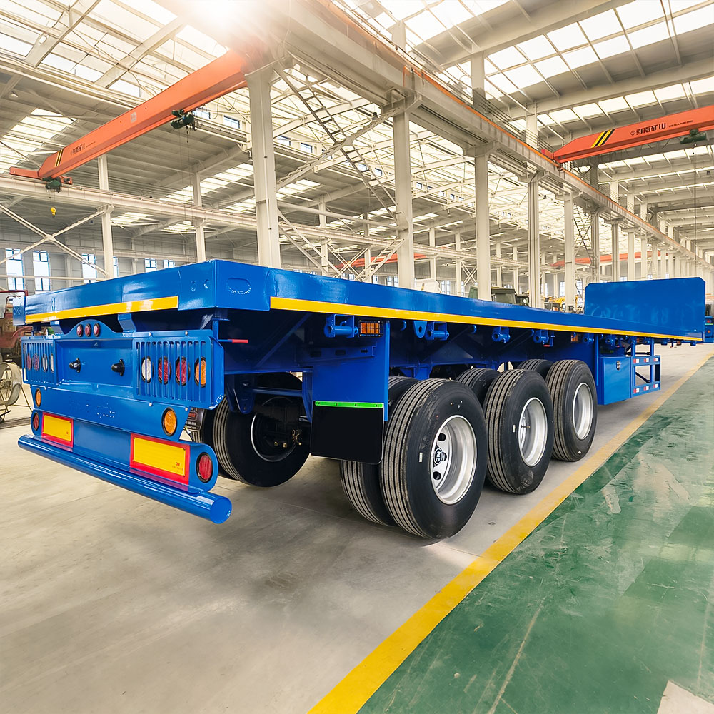 Tri Axle Flatbed Semi Trailer for Heavy Duty Transport - ZW Group
