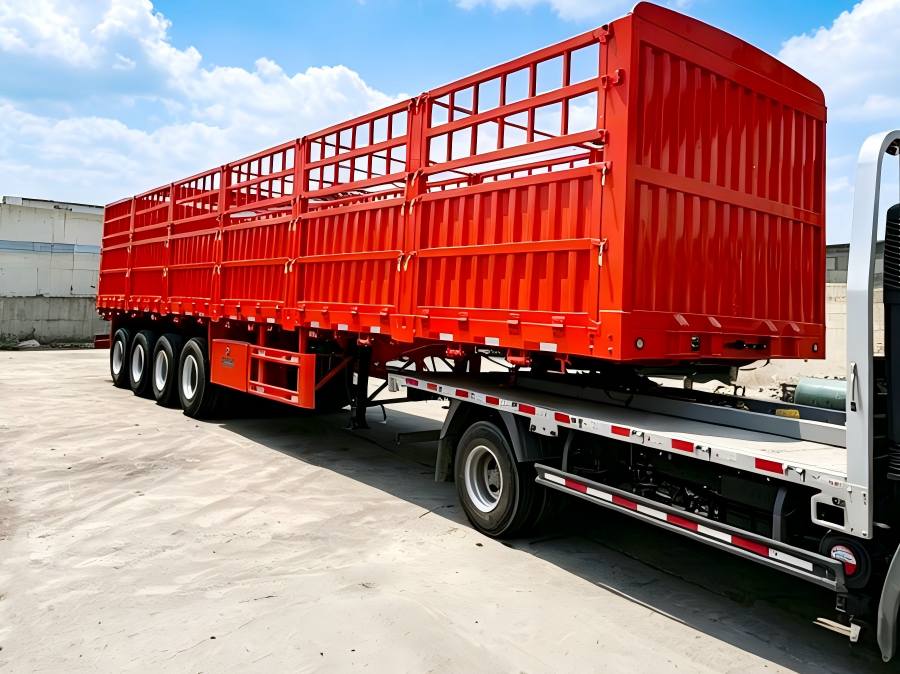 Heavy duty cargo fence semi trailer for Africa and Middle East logistics agricultural and construction cargo transportation