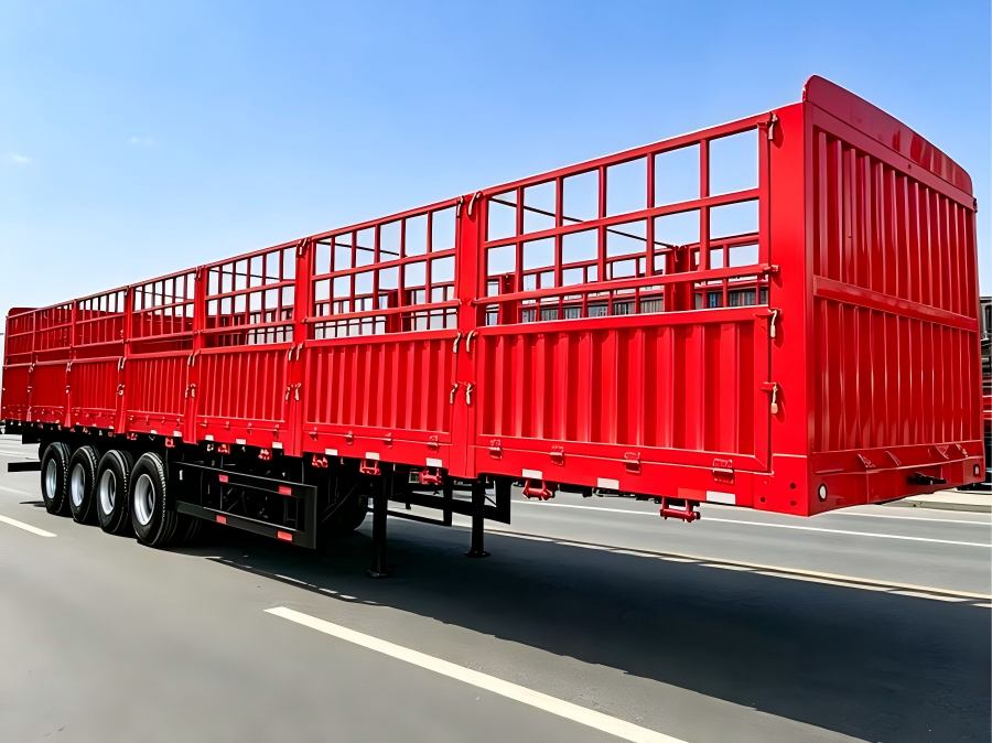 High tensile steel cargo fence semi trailer chassis frame with reinforced structure from China manufacturer
