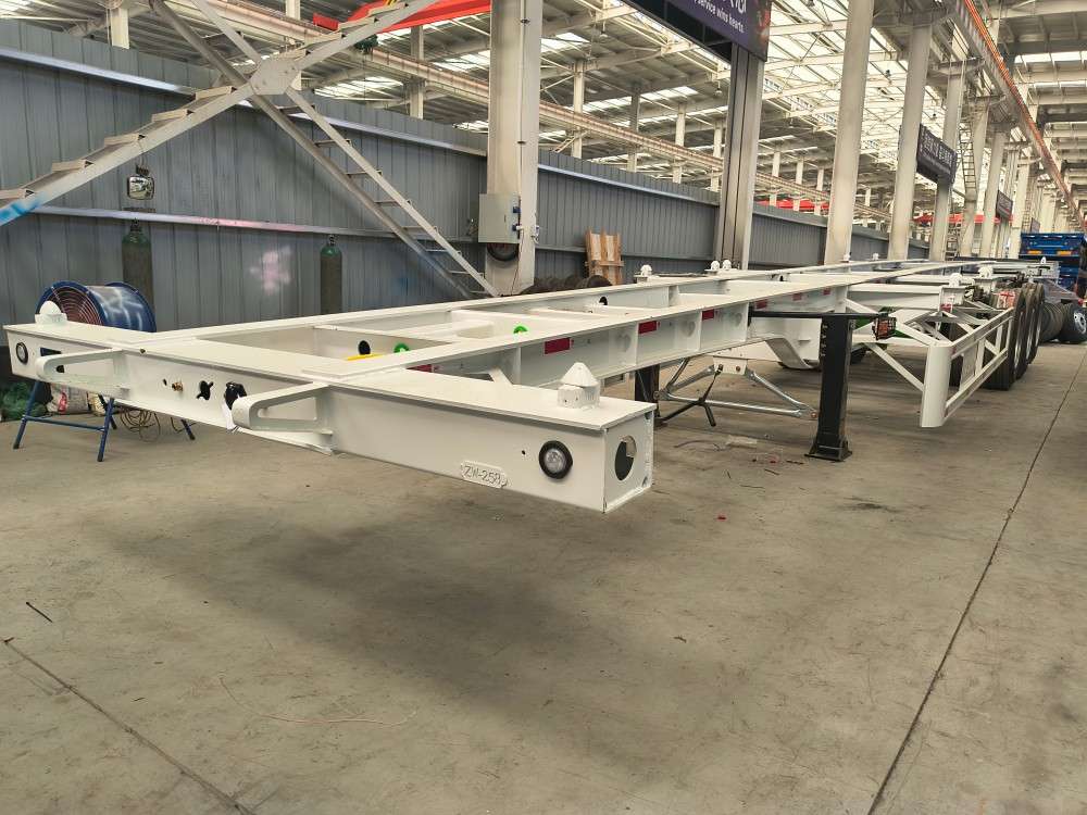 ISO Container Chassis Trailer Manufacturer China heavy duty container skeleton trailer for international logistics transportation